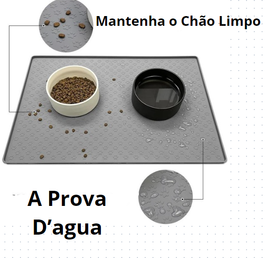 Tapete de Alimentação Para Pets, Feito de Silicone