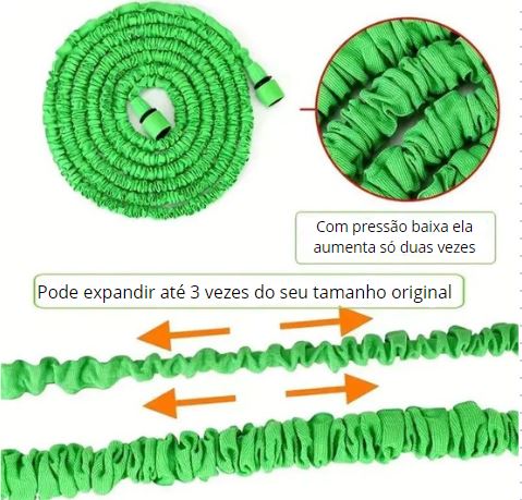 Mangueira Mágica Expansível de Alta Pressão