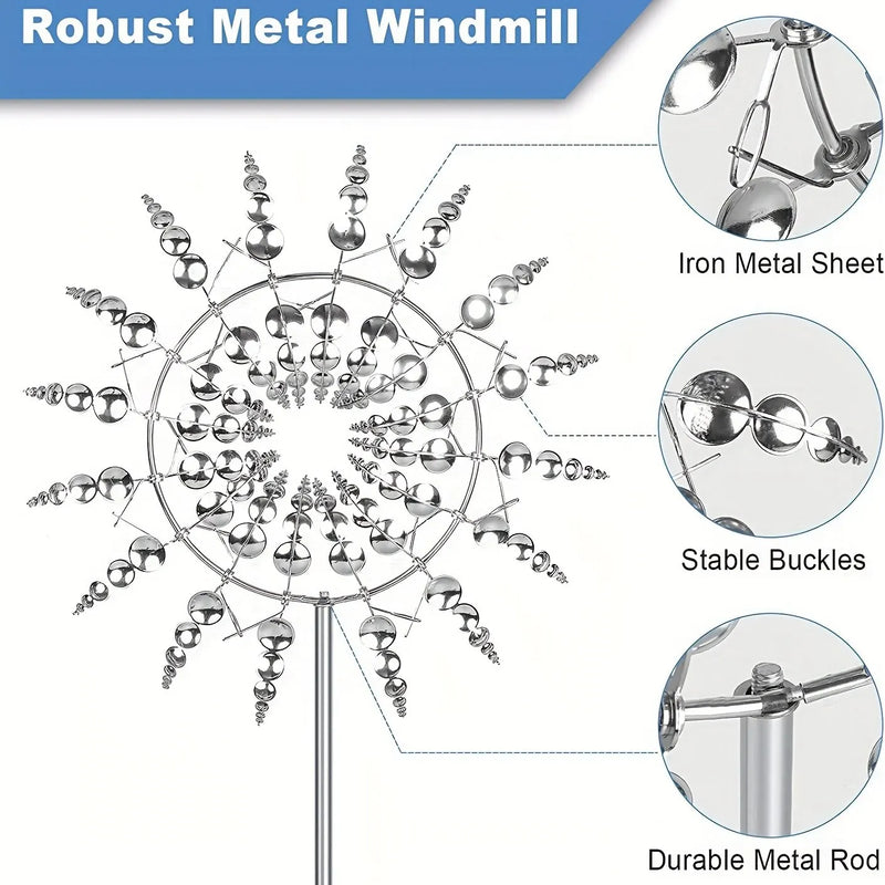 Catavento de Metal - Beleza em Movimento para seu Jardim