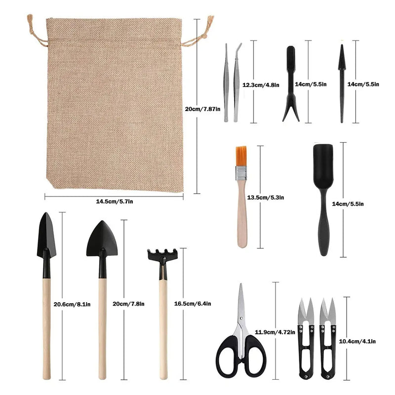 Kit de Ferramentas Para Jardinagem com 13 Peças